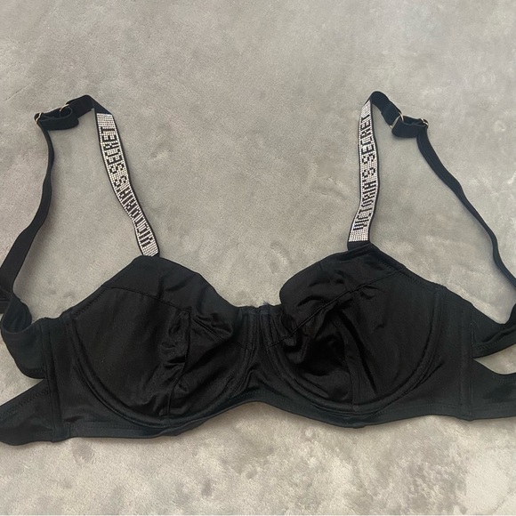 New! Victoria’s Secret Shine Strap Unlined Push Up Bikini Swim Top 4468 - Picture 6 of 8